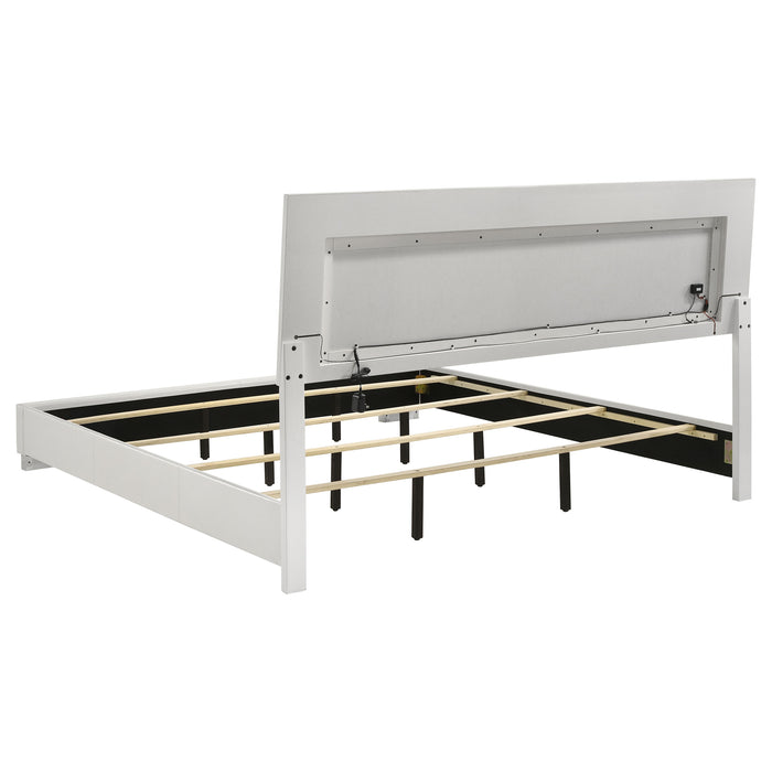 Felicity  California King Bedroom Set White Gloss