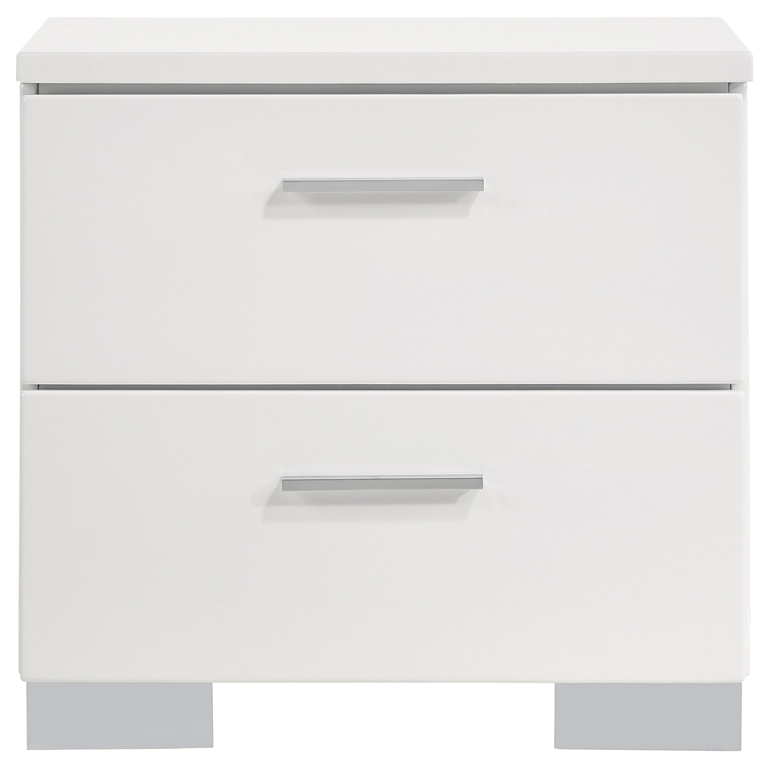 Felicity  California King Bedroom Set White Gloss