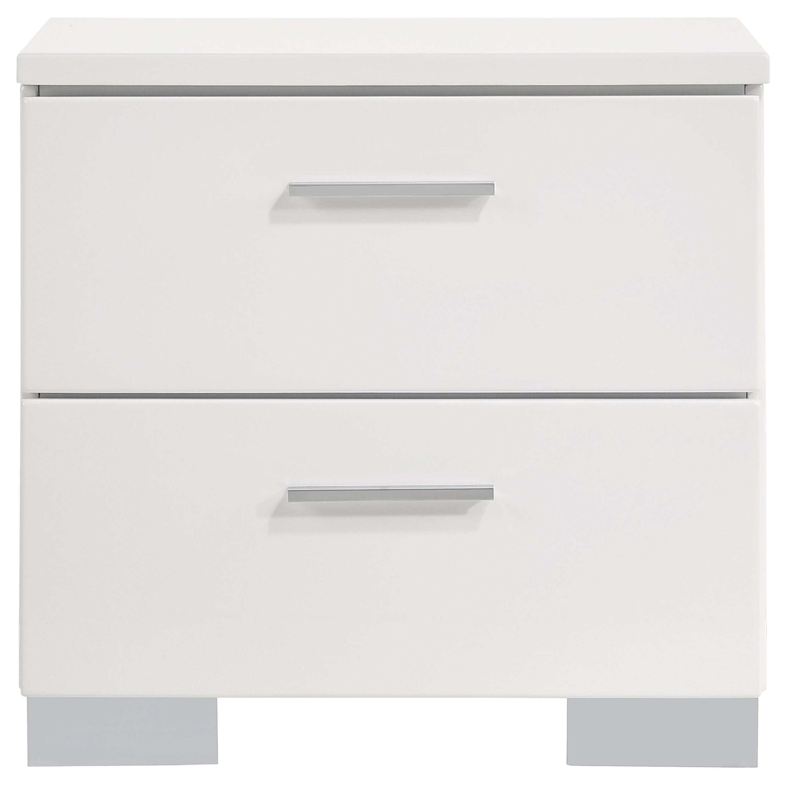 Felicity  California King Bedroom Set White Gloss