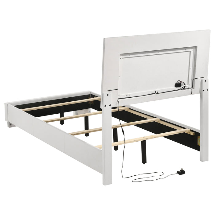 Felicity  California King Bedroom Set White Gloss