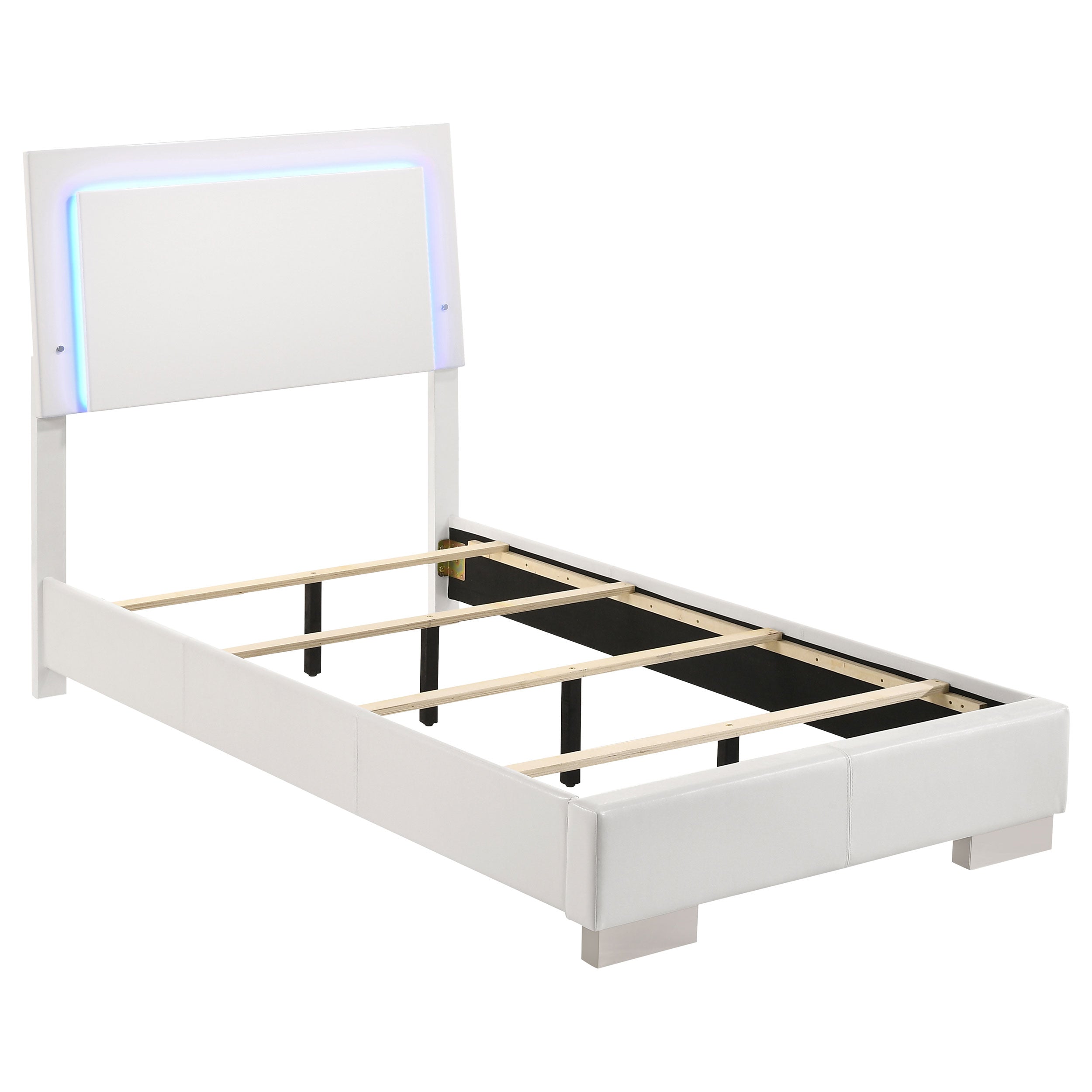 Felicity  California King Bedroom Set White Gloss