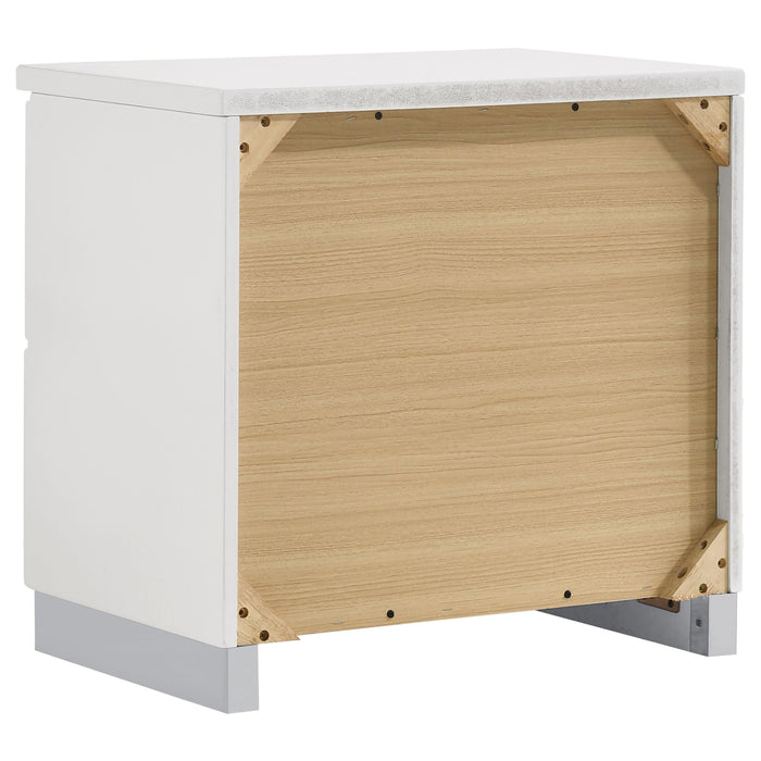 Felicity  California King Bedroom Set White Gloss