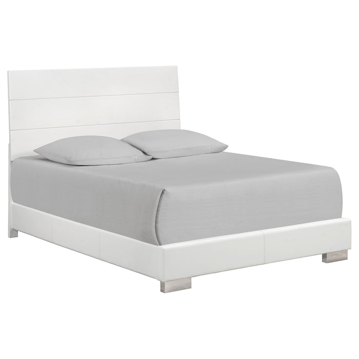 Felicity  California King Bedroom Set White Gloss