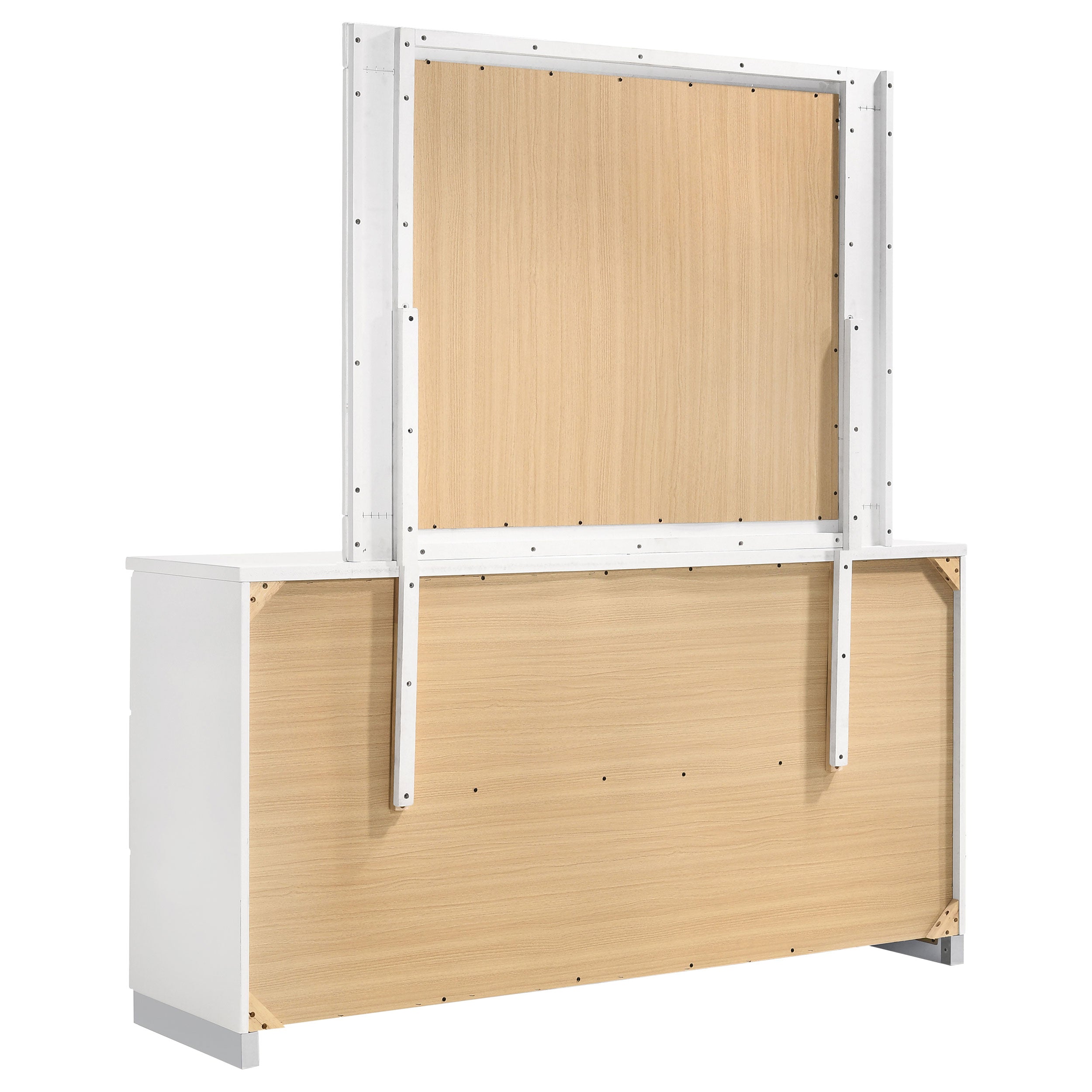 Felicity 6-drawer Dresser White High Gloss