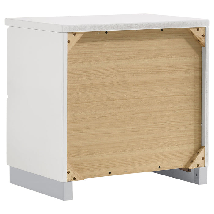 Felicity  California King Bedroom Set White Gloss