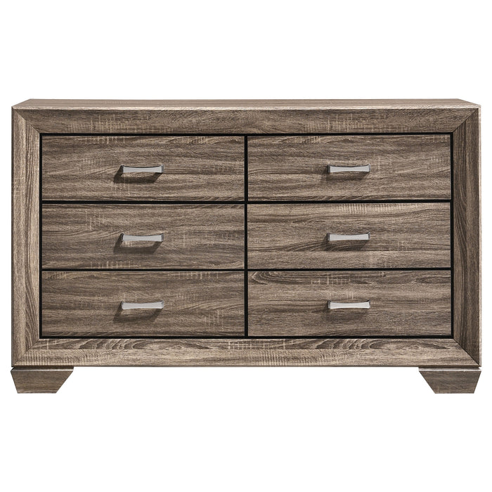 Kauffman  California King Bedroom Set Dark Cocoa