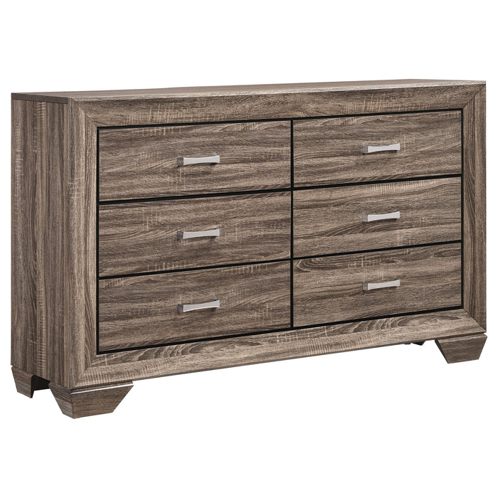 Kauffman  California King Bedroom Set Dark Cocoa