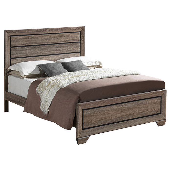 Kauffman  California King Bedroom Set Dark Cocoa