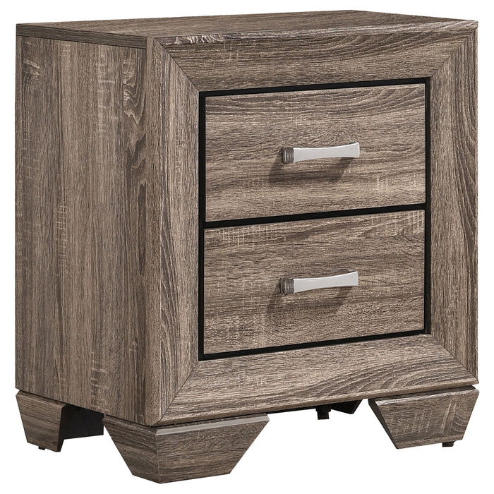 Kauffman  California King Bedroom Set Dark Cocoa