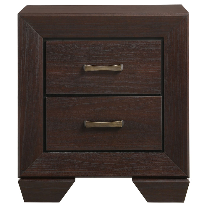 Kauffman  California King Bedroom Set Dark Cocoa