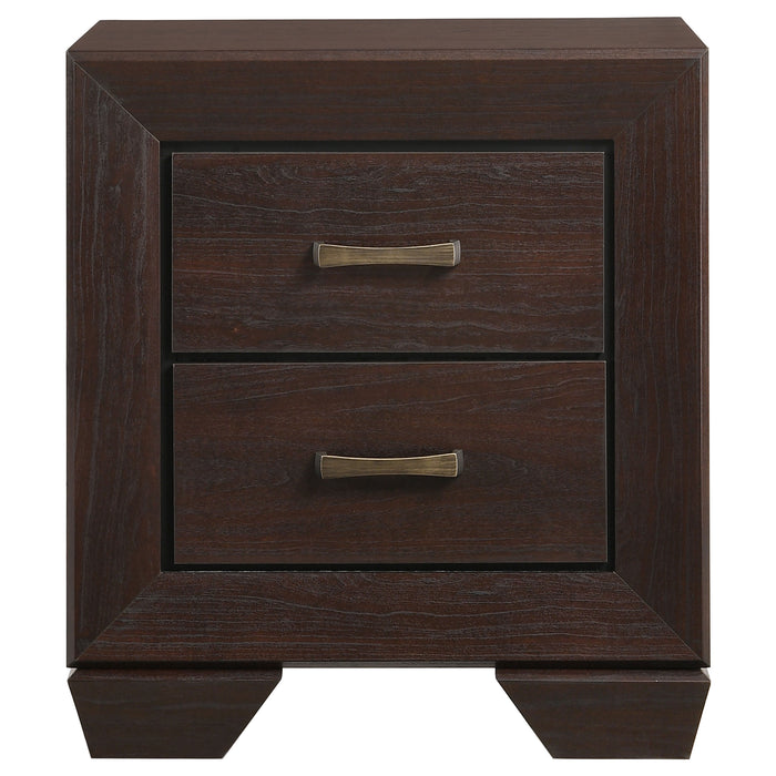 Kauffman  California King Bedroom Set Dark Cocoa
