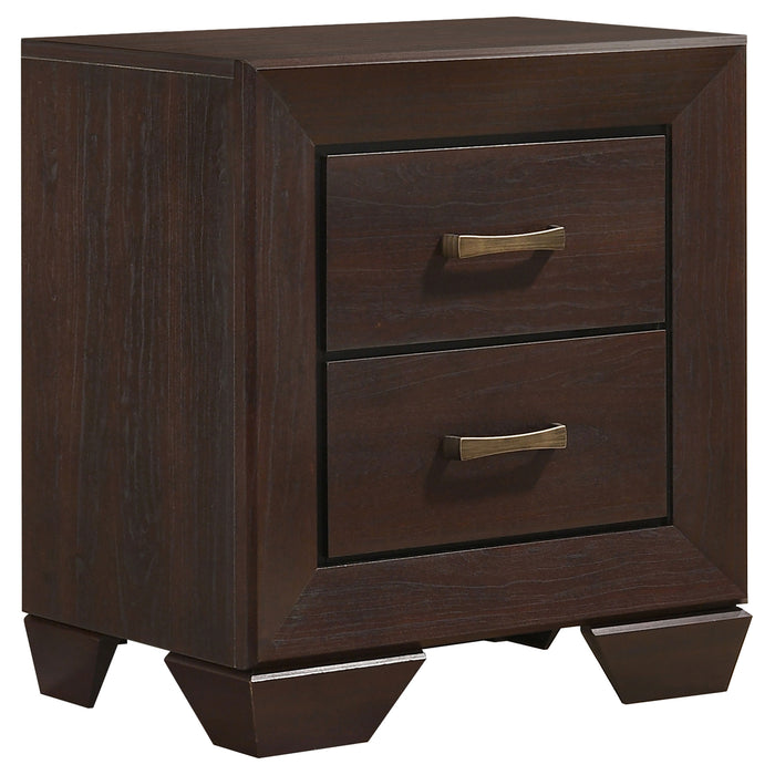 Kauffman  California King Bedroom Set Dark Cocoa