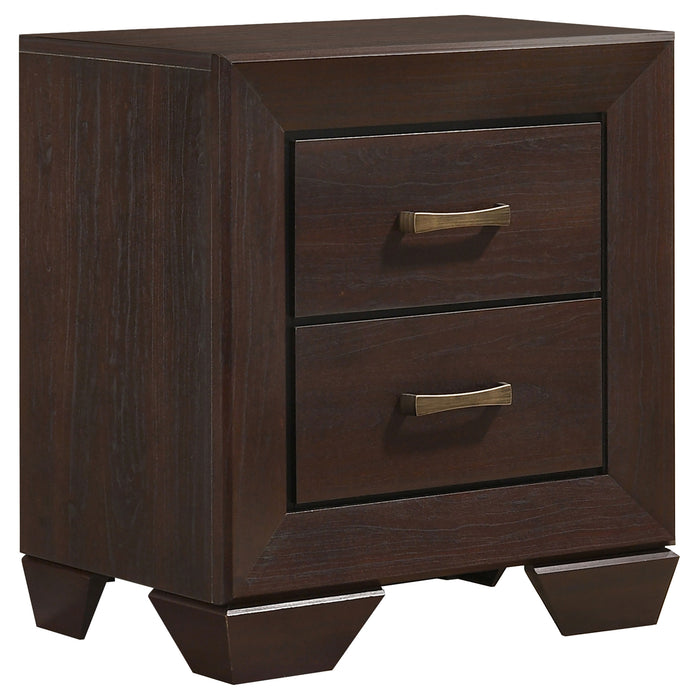 Kauffman  California King Bedroom Set Dark Cocoa
