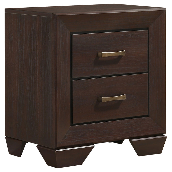 Kauffman  California King Bedroom Set Dark Cocoa