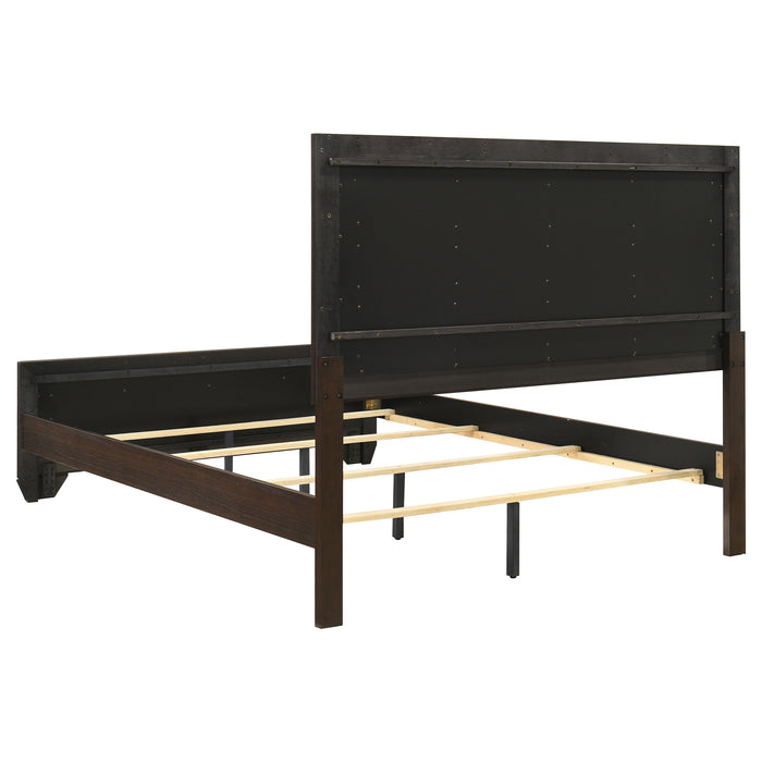 Kauffman  California King Bedroom Set Dark Cocoa