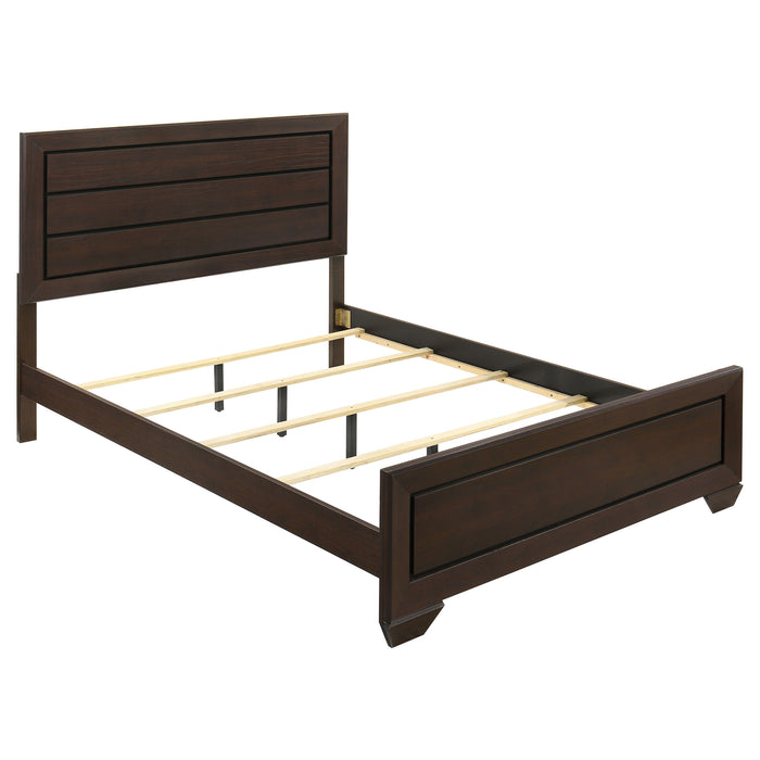 Kauffman  California King Bedroom Set Dark Cocoa