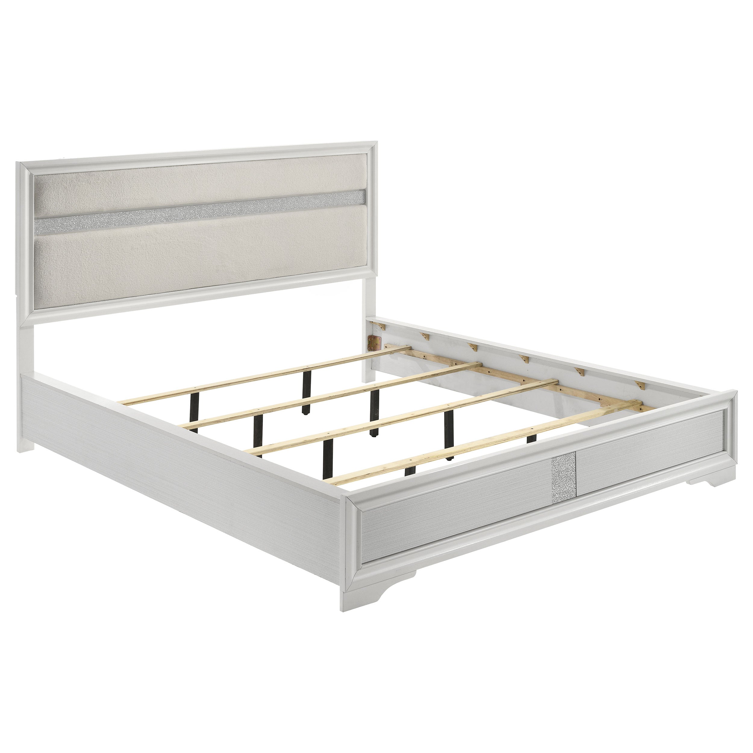 Miranda 51-inch Wood California King Storage Panel Bed Black