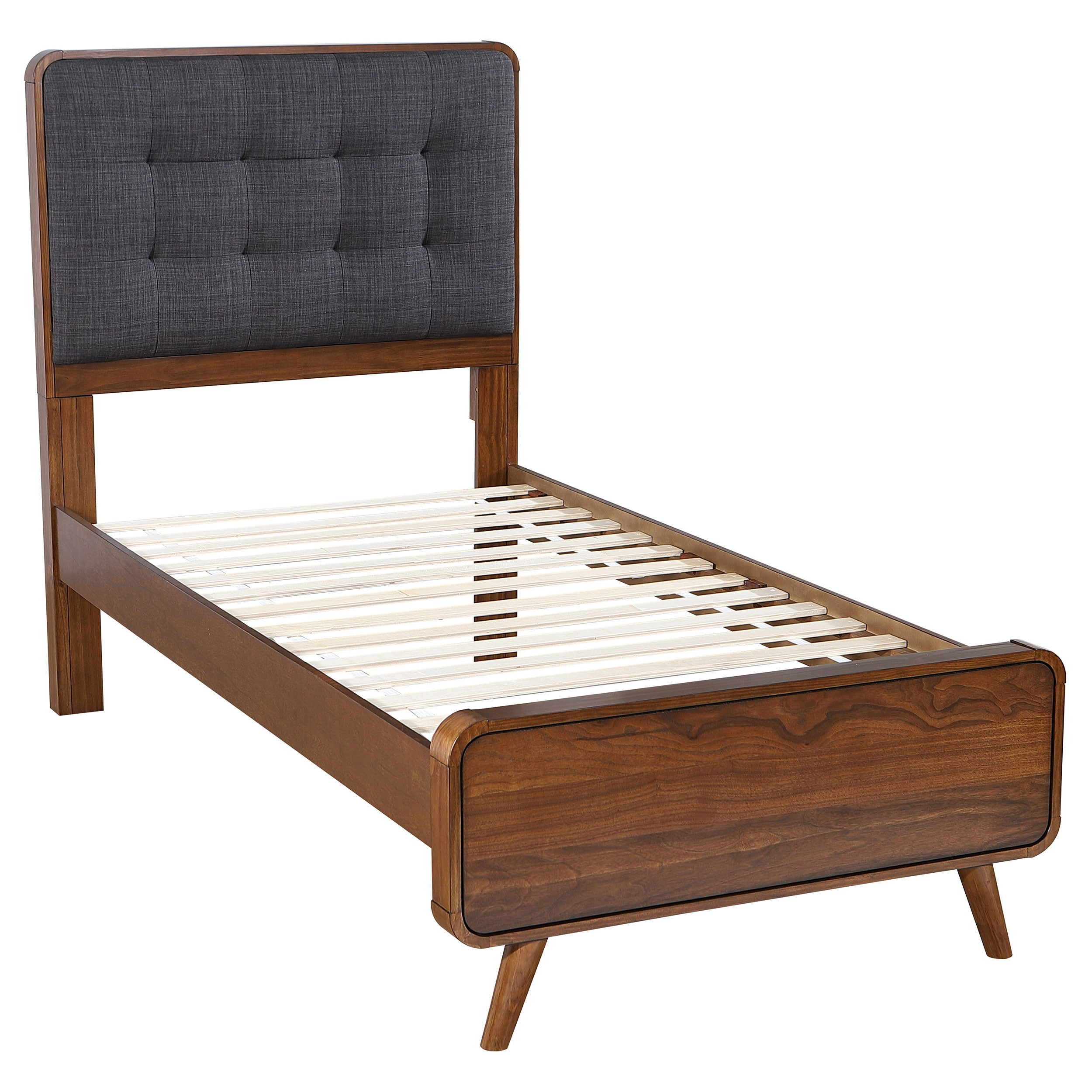 Robyn Wood California King Platform Bed Dark Walnut