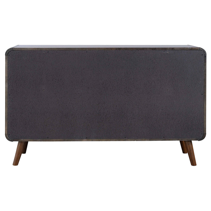 Robyn 6-drawer Bedroom Dresser and Mirror Light Ash
