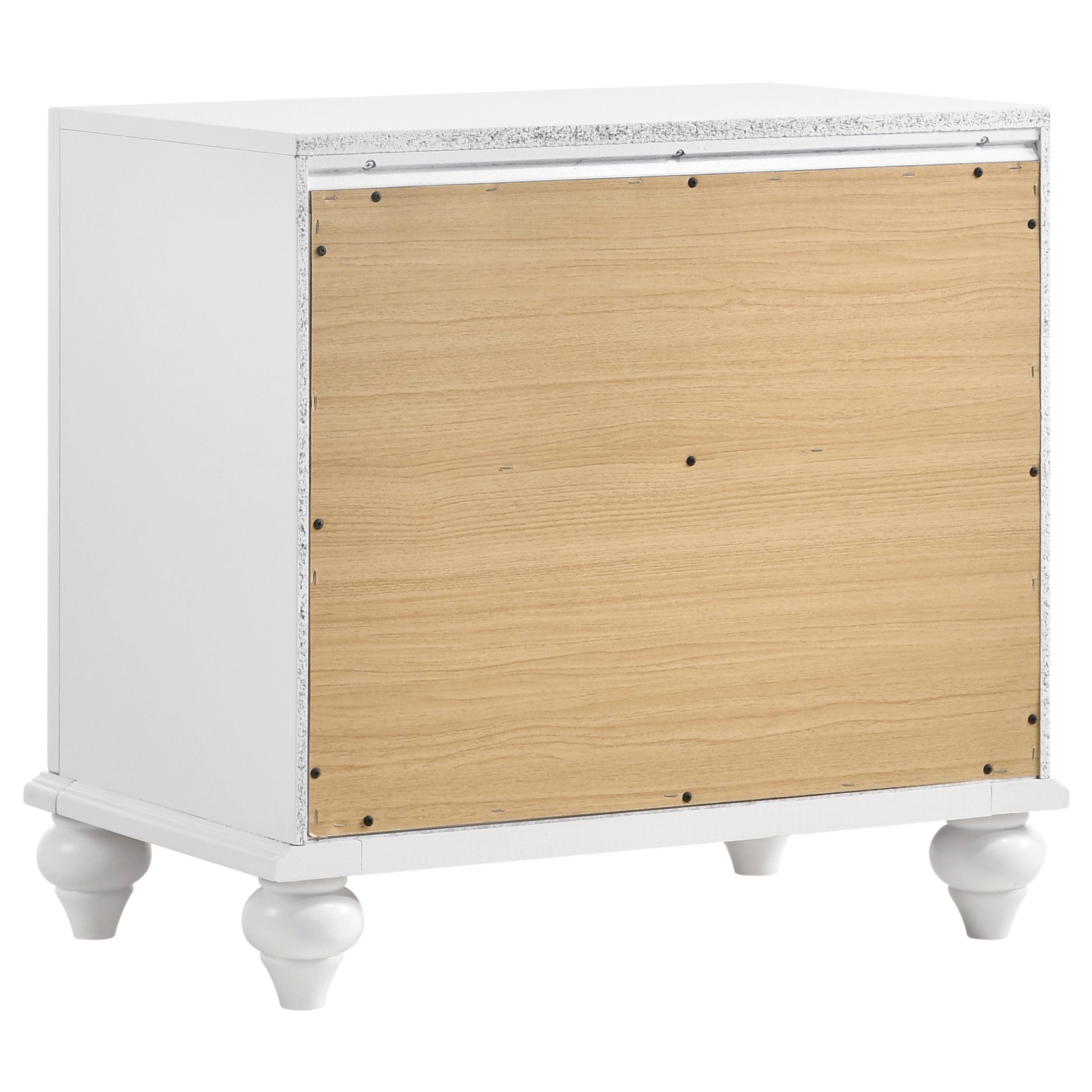 Barzini 2-drawer Nightstand Black
