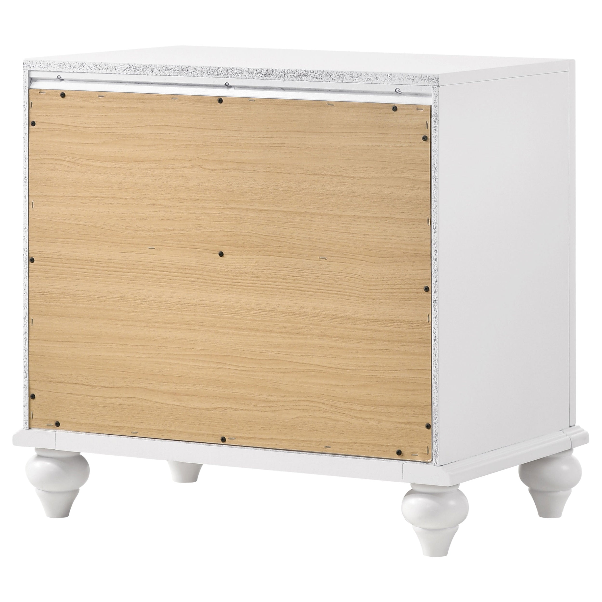 Barzini 2-drawer Nightstand Black
