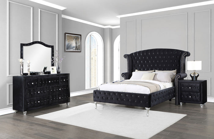 Deanna  California King Bedroom Set Black