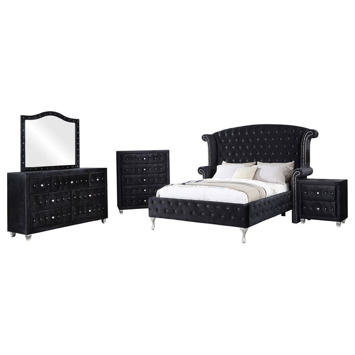 Deanna  California King Bedroom Set Black
