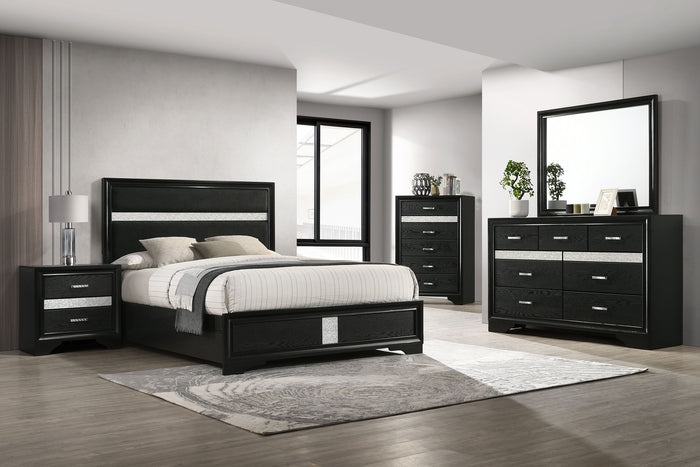Miranda  California King Bedroom Set Black