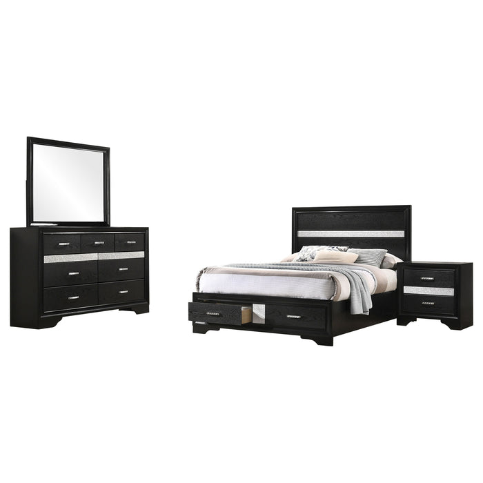 Miranda  California King Bedroom Set Black