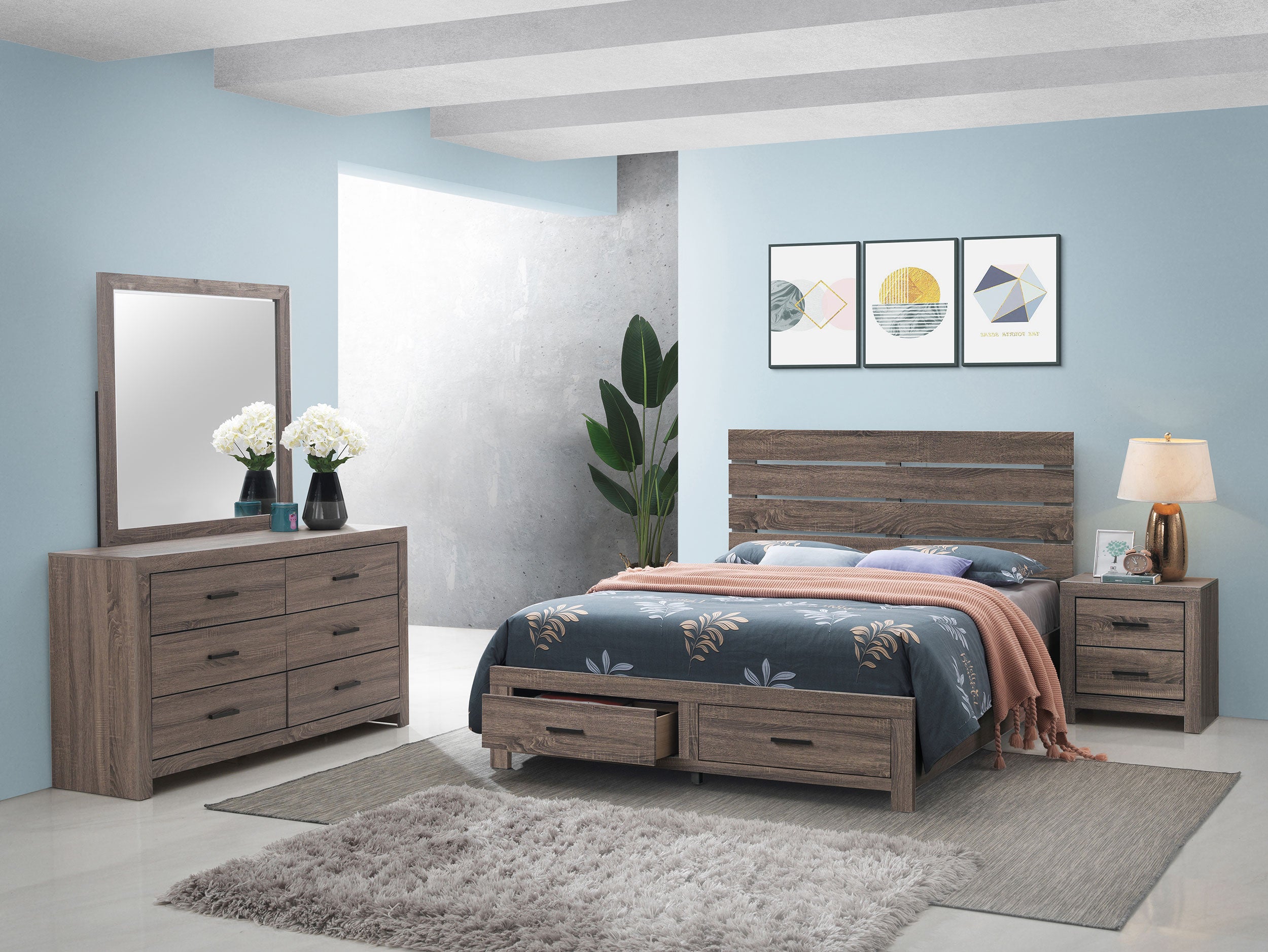Brantford   Bedroom Set Barrel Oak