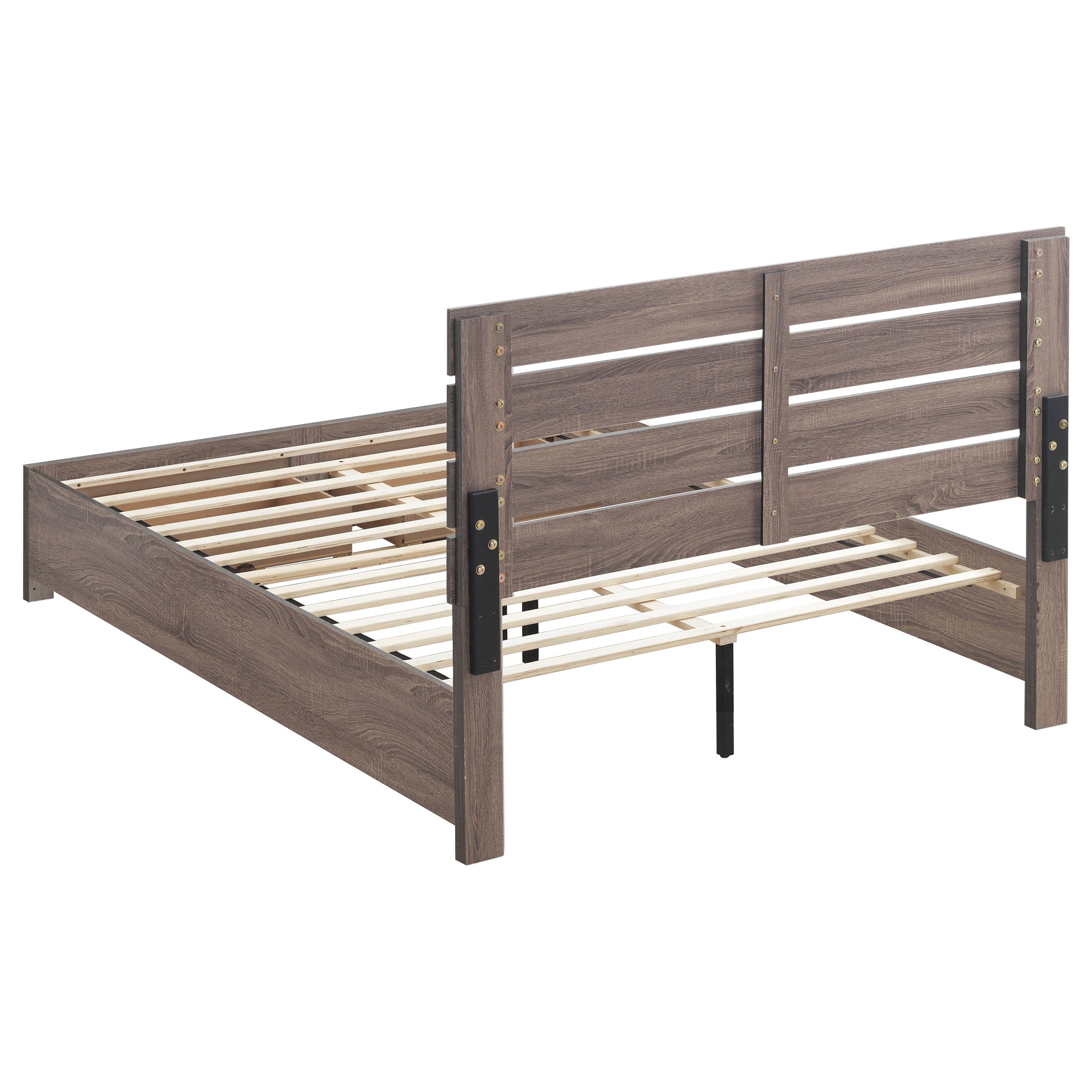 Brantford Wood  Panel Bed Barrel Oak