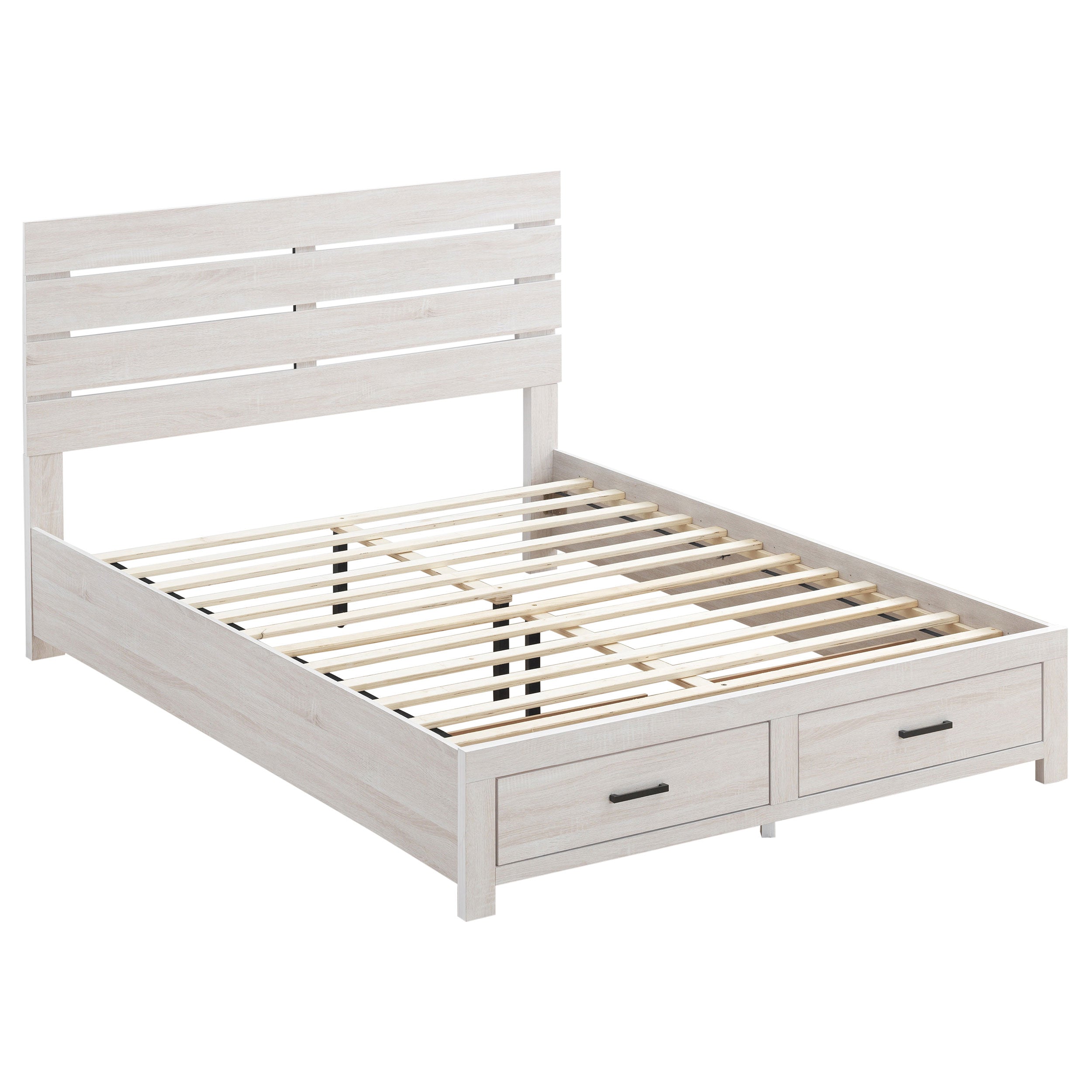 Brantford Wood  Panel Bed Barrel Oak
