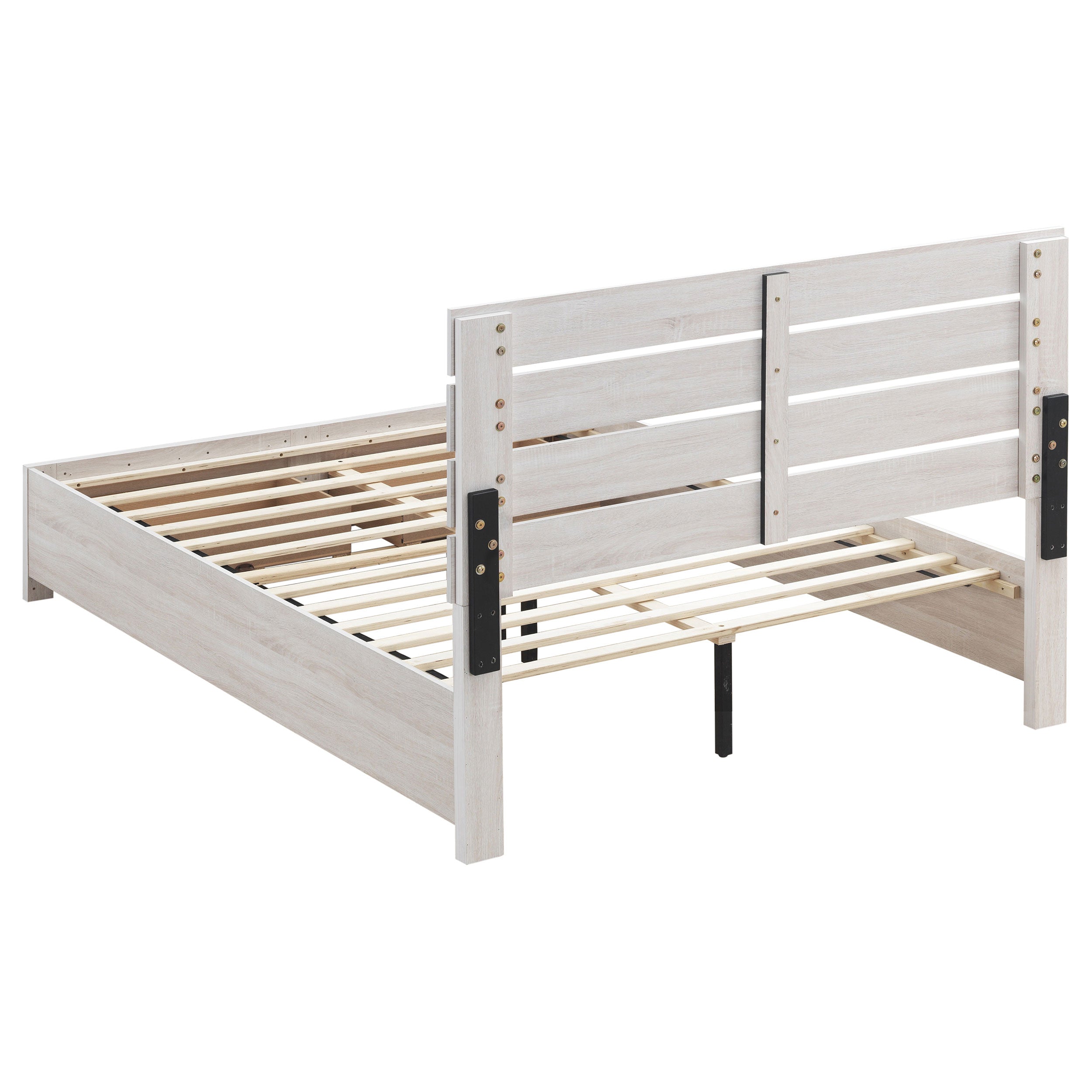 Brantford Wood  Panel Bed Barrel Oak