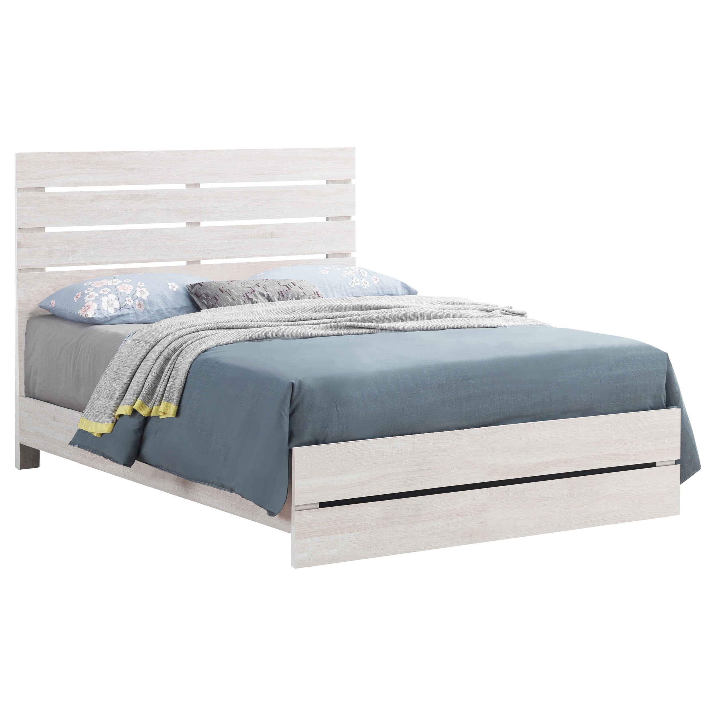Brantford Wood  Panel Bed Barrel Oak