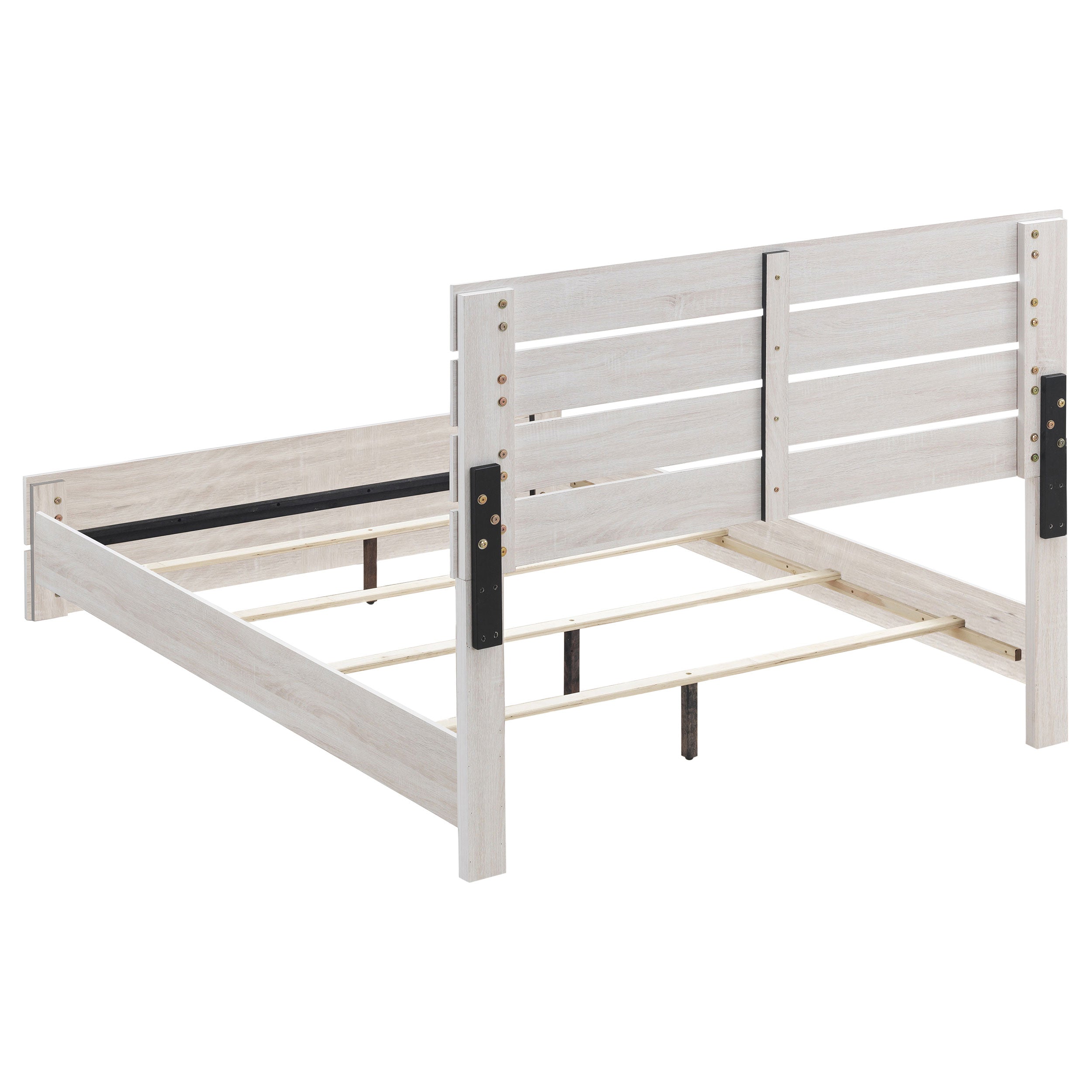 Brantford Wood  Panel Bed Barrel Oak