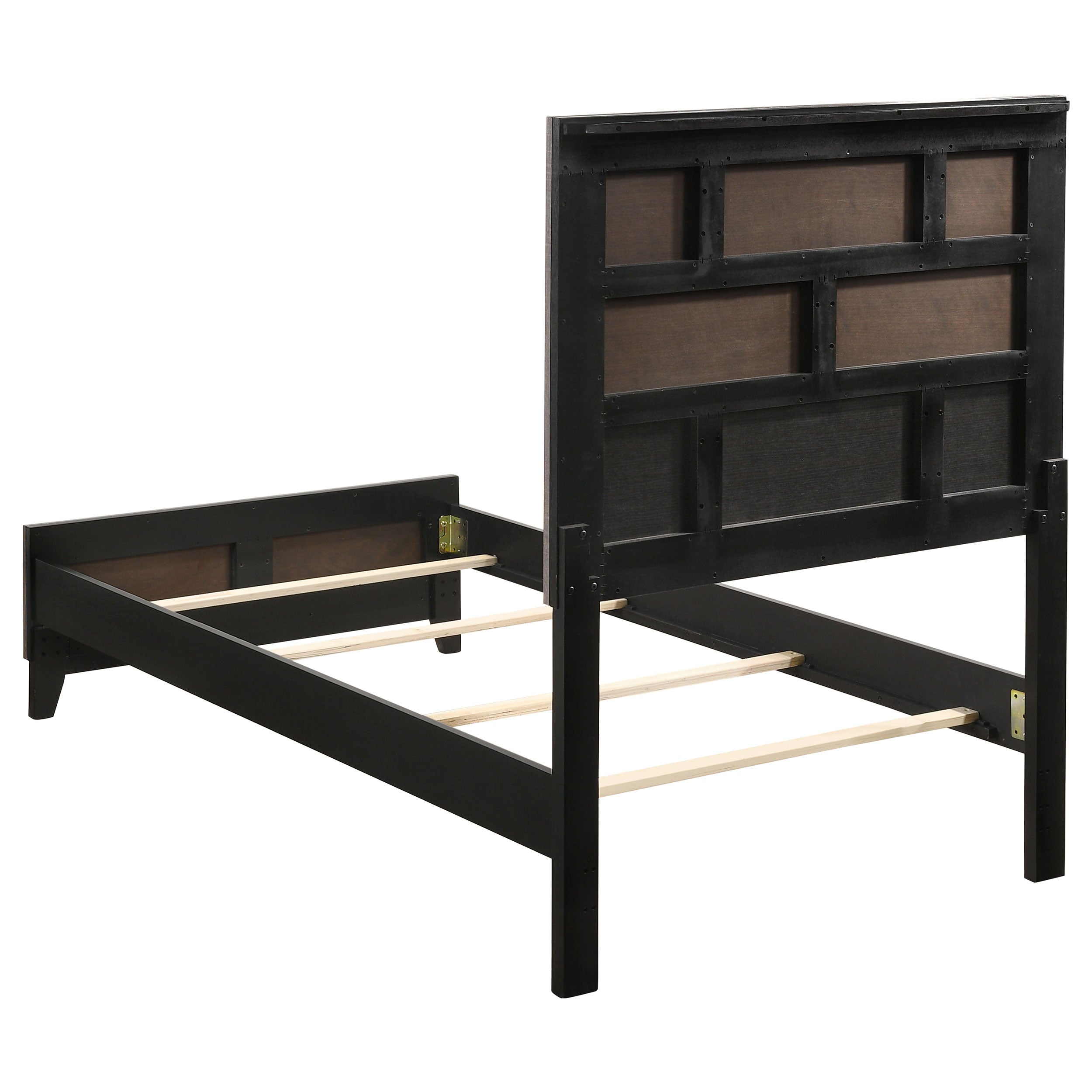 Watson Wood California King Panel Bed Grey Oak