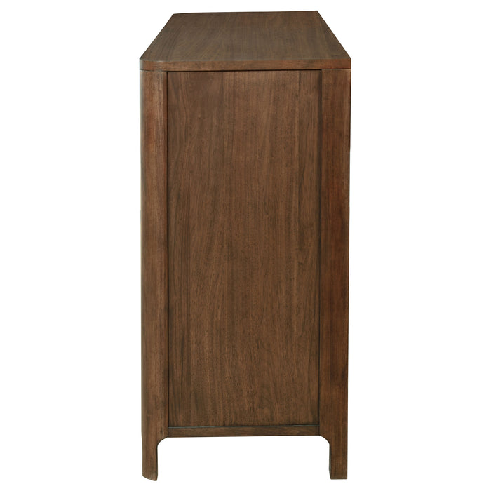 Maderia 8-drawer Dresser and Mirror Walnut