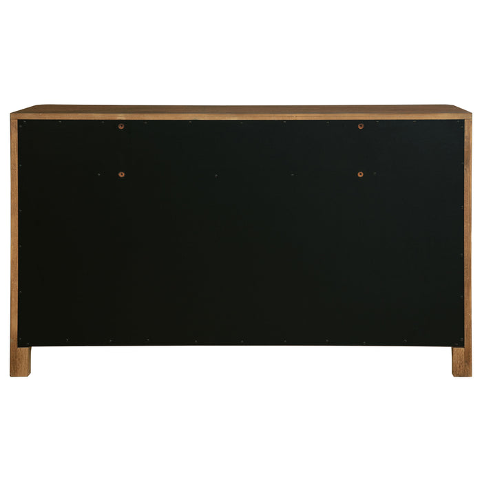 Maderia 8-drawer Dresser and Mirror Walnut