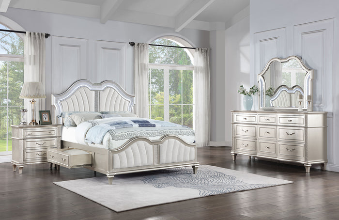 Evangeline  California King Bedroom Set Silver Oak