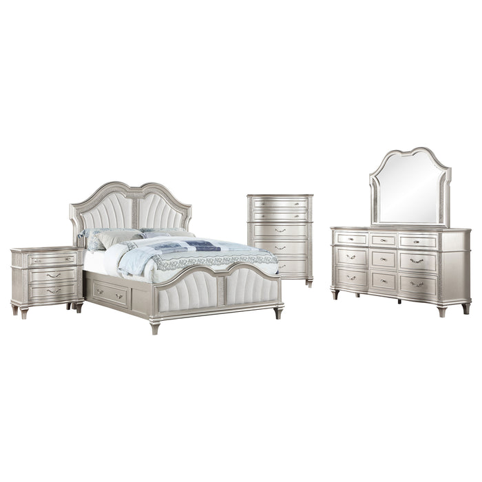 Evangeline  California King Bedroom Set Silver Oak