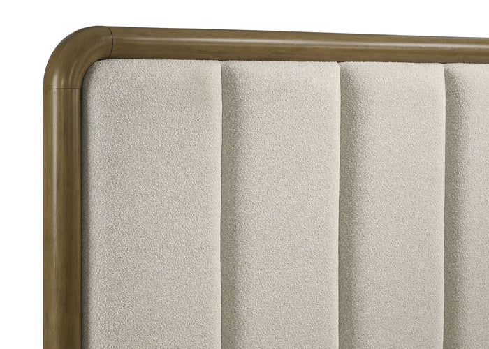 Amsbury 59-inch Upholstered  Bed Nutmeg