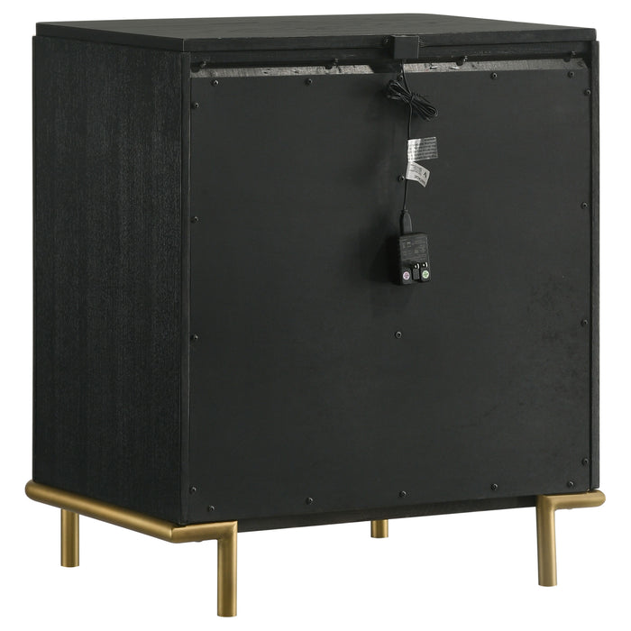 Arini  Bedroom Set Black and Natural