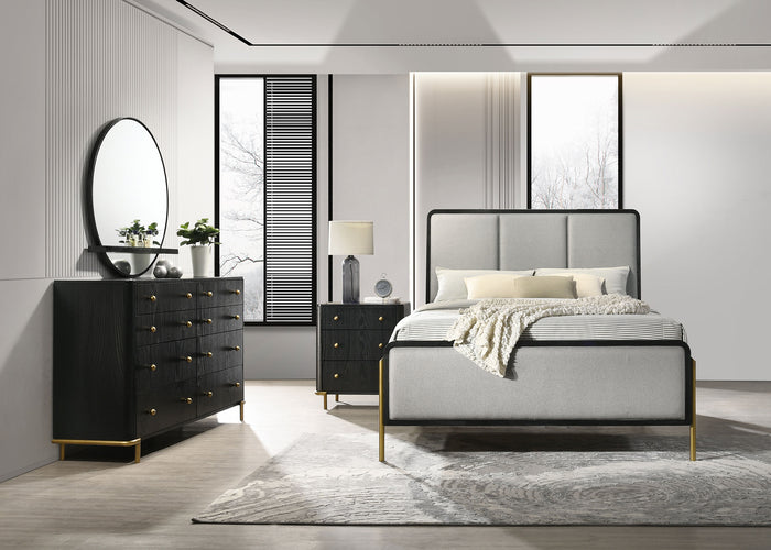 Arini  Bedroom Set Black and Natural