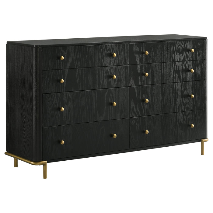 Arini  Bedroom Set Black and Natural