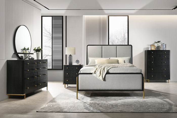 Arini  Bedroom Set Black and Natural