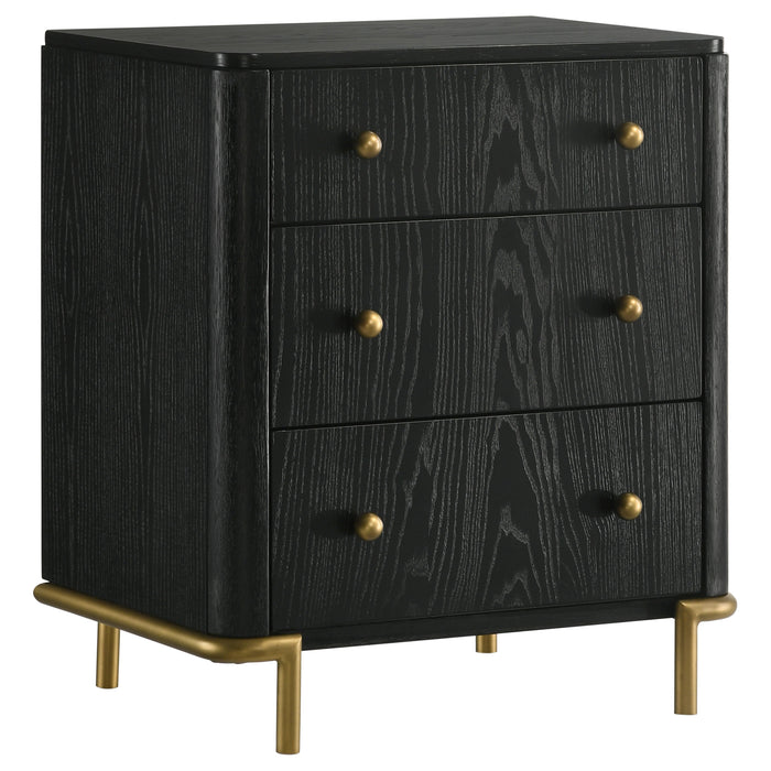 Arini  Bedroom Set Black and Natural
