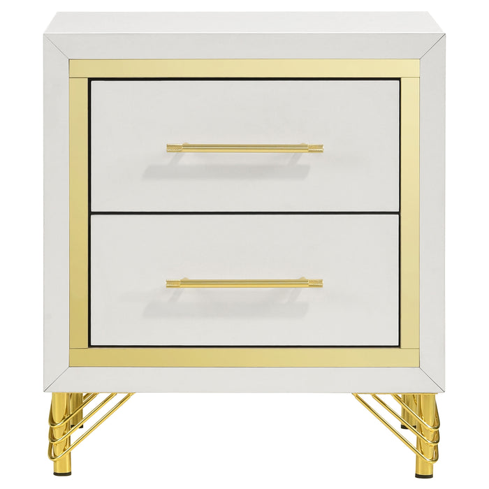 Lucia   Bedroom Set Beige and White