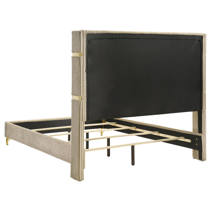 Lucia   Bedroom Set Beige and White