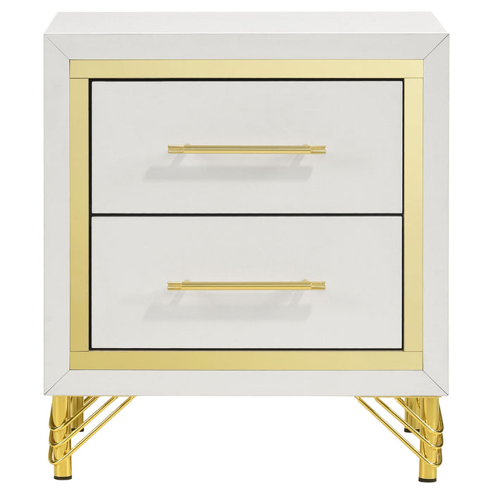 Lucia   Bedroom Set Beige and White
