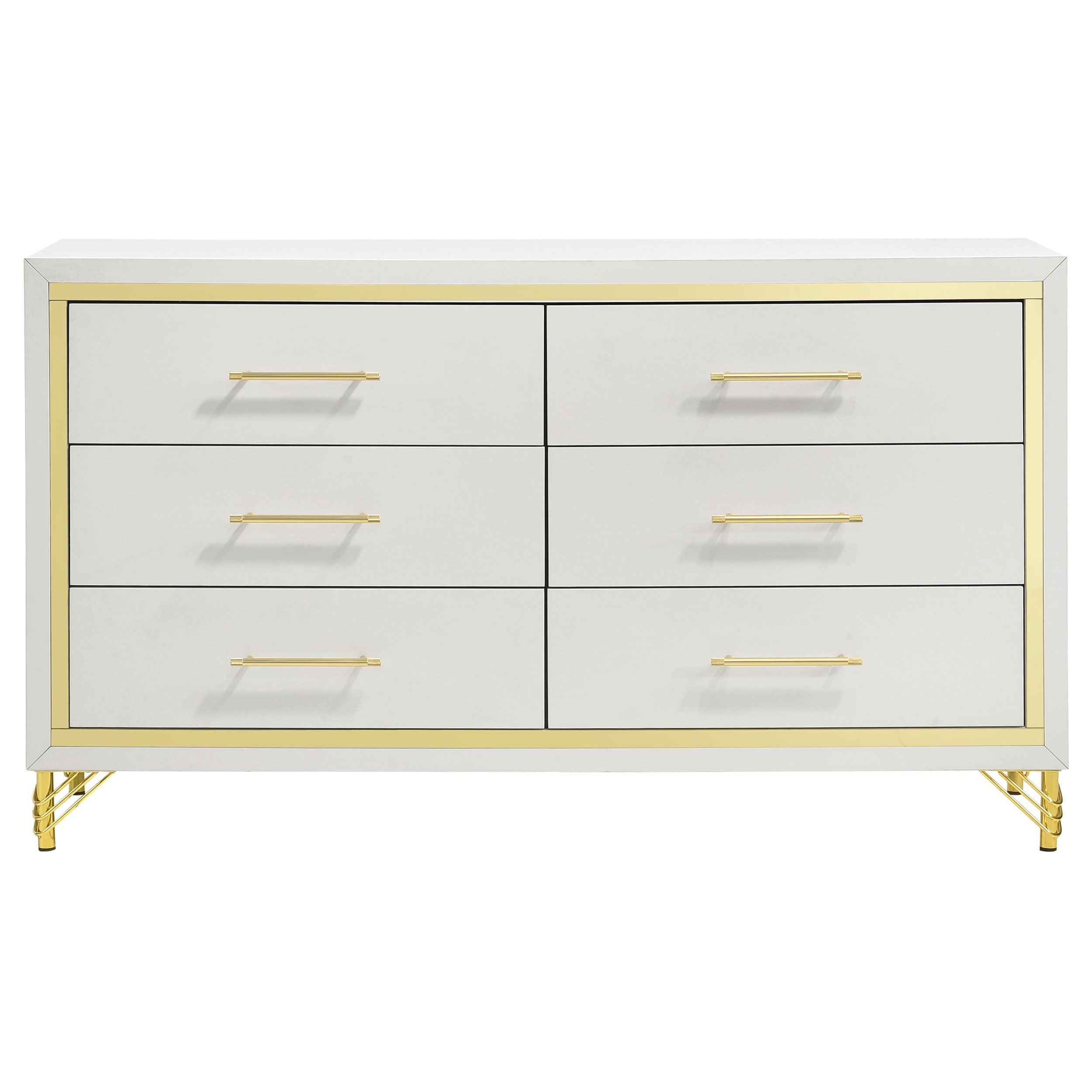 Lucia   Bedroom Set Beige and White